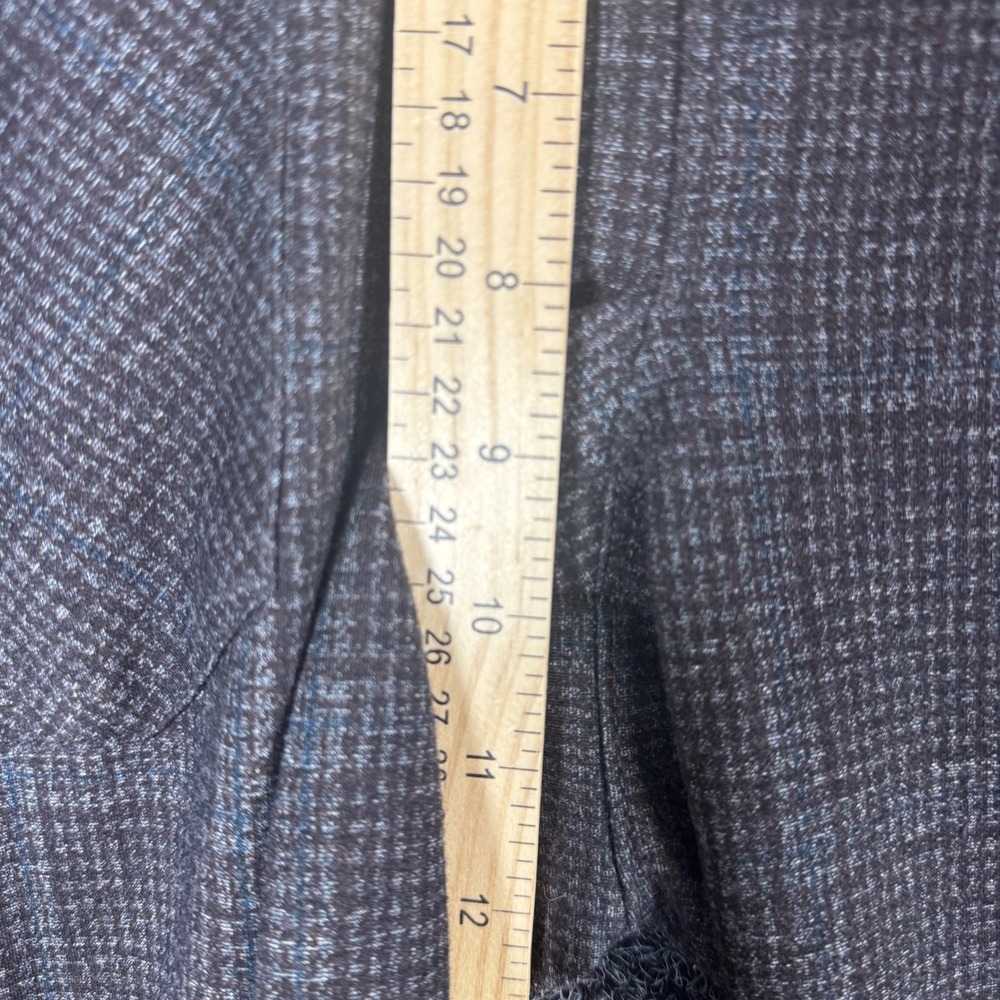 Democracy Womens Brown Plaid High Rise Straight Leg Cuffed Trousers BN22139Z5E M - Picture 8 of 8